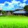 Aberystwyth Arts Centre with a bright blue sky and a grassy area in front. Three people are walking towards the entrance.